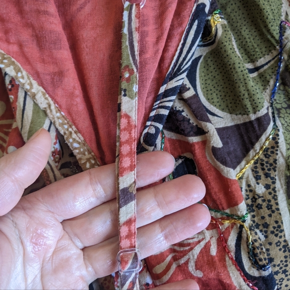 Pink Apple Embroidered flower sundress size M - Picture 6 of 8